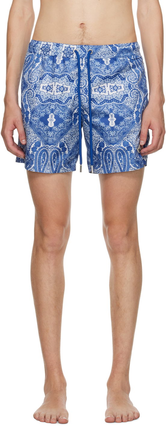 Kopalke Moncler Bandana Print Swim Modra | I20912C000025972V, 0
