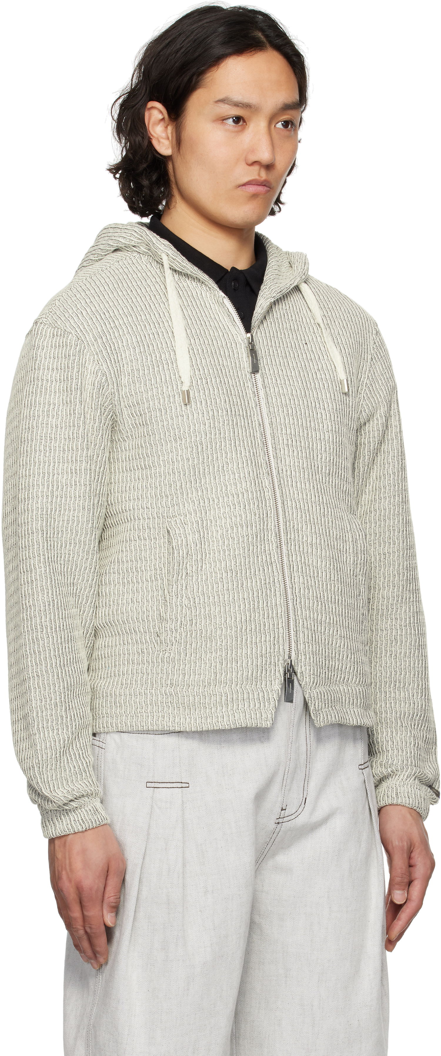 Pulover ADER ERROR ADER error Lunel Zip-Up Hoodie Siva | BO01SSHD0401OW, 1