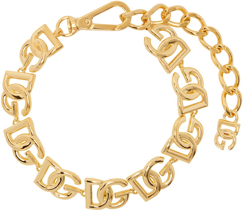 Ogrlica Dolce & Gabbana Gold 'DG' Choker Kovinski | WNO4S1 W1111