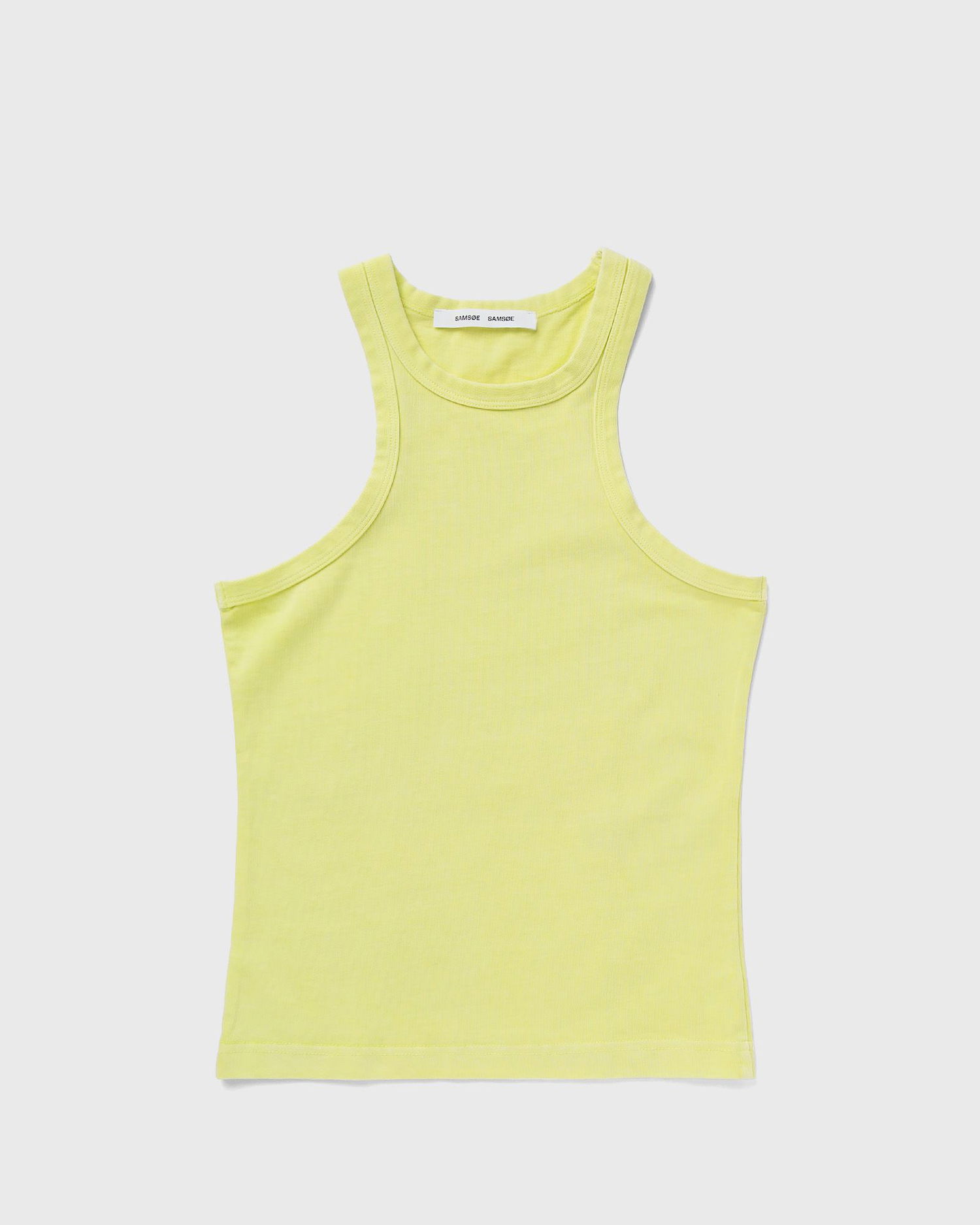 Majica brez rokavov Samsoe Samsoe Helene Tank Top Rumena | F23300037-MELLOW-GREEN, 0