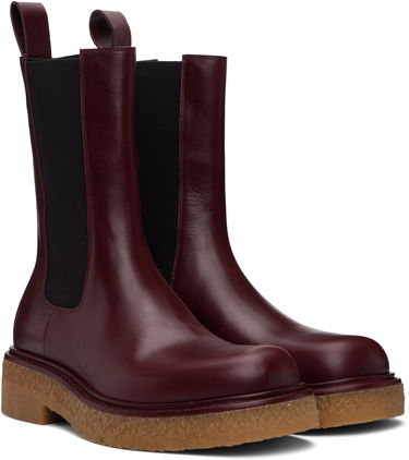 Oblačila Bottega Veneta Bottega Veneta Haddock Chelsea Boots Bordo | 806863V2WT06100, 3