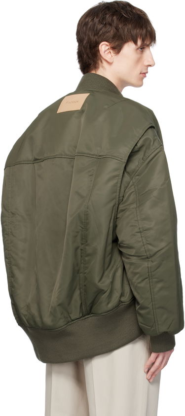 Bomber jakna JW Anderson JW Anderson Oversized Bomber Jacket with Curved Hem Zelena | JK0357-PG1696, 2