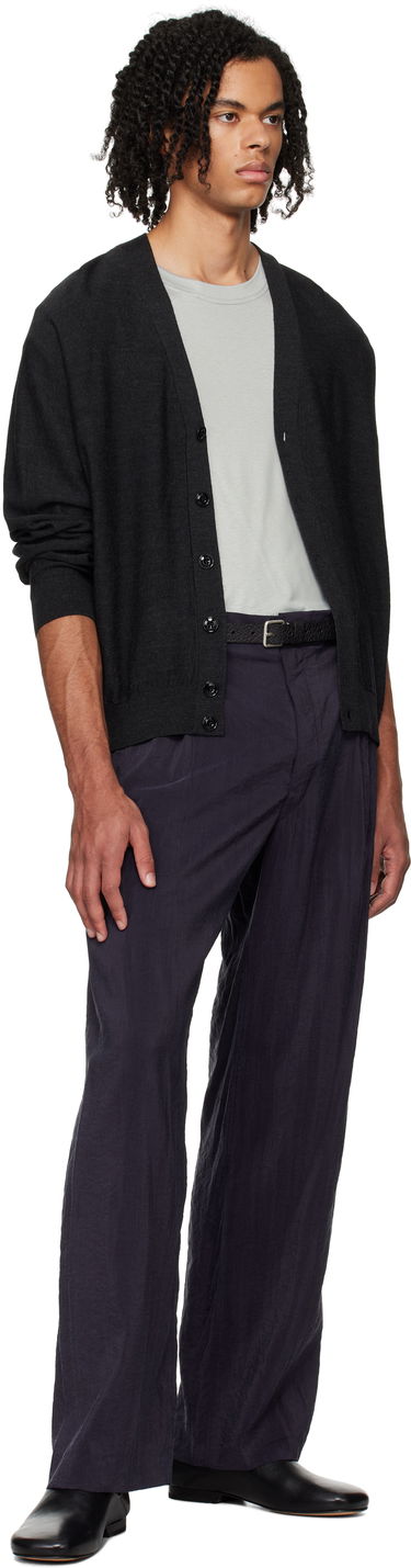 Pleteni pulover LEMAIRE Relaxed Cardigan Črna | TO1082 LK087, 3