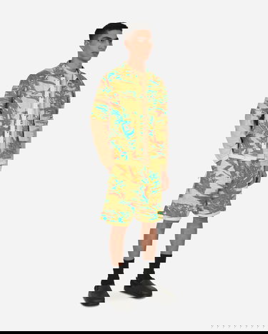 Kratke hlače Stone Island Abstract Print Shorts Rumena | 7619L0227 V2130, 4