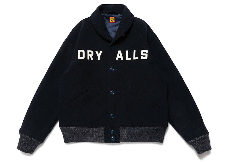 Bomber jakna Human Made Melton Wool Varsity Jacket Črna | HM24JK017