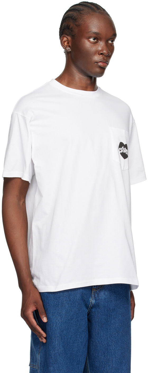 Majica Carhartt WIP Amour Pocket T-Shirt Bela | I033675, 1