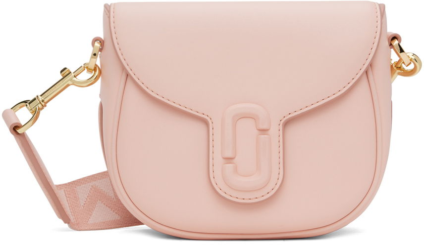 Torba za čez ramo Marc Jacobs Marc Jacobs 'The J Marc' Small Saddle Bag Roza | 2S3HMS003H03, 0