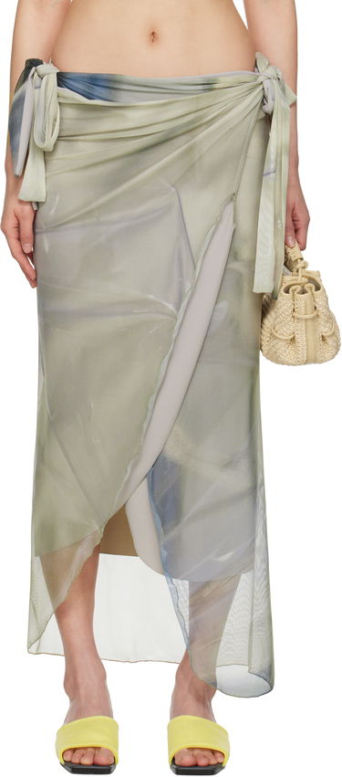 Krila Serapis Draped Tarp Malong Maxi Skirt Večbarvna | SS25_PS_1, 0