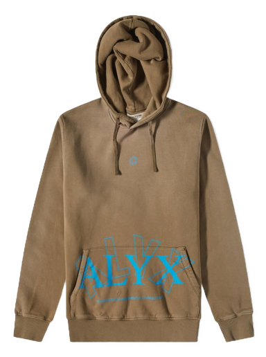 Pulover 1017 ALYX 9SM 2X Logo Hoody Rjava | AAUSW0180FA01-BEG0003