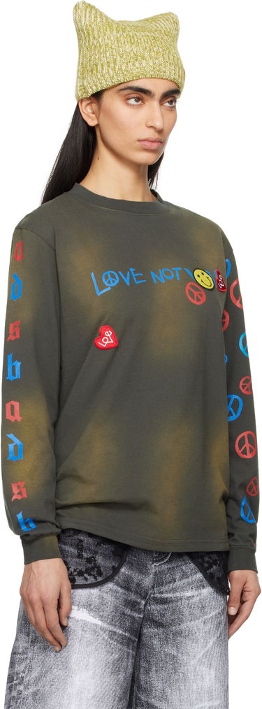 Majica Andersson Bell Andersson Bell 'Love Not War' Long Sleeve T-shirt Zelena | atb1254u, 1