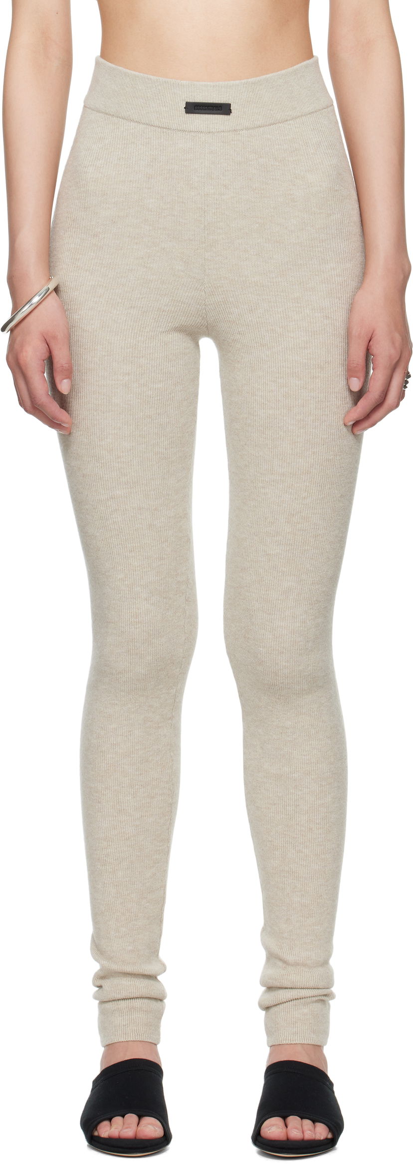 Pajkice Fear of God Fear of God ESSENTIALS Soft Rib Leggings Bež | 192SP257491FW