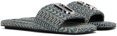 Kratke hlače Marc Jacobs Marc Jacobs 'The J Marc Washed Monogram Denim' Slides Modra | 2P3FSA006F04, 3