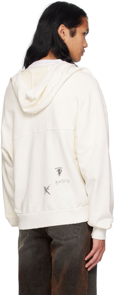 Pulover We11done Wide Neck Sweatshirt Bela | WD-TH2-24-801-U-WH, 2