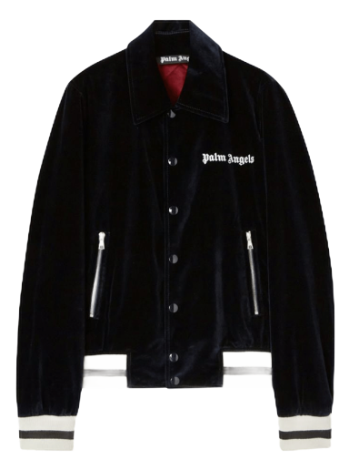 Jakna Palm Angels Sunday Life Is Palm Baseball Jacket Črna | PMEA229F22FAB0014903