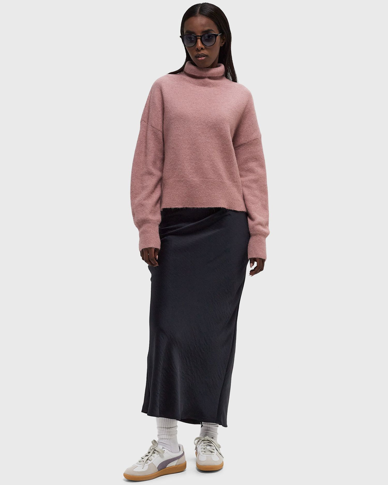 Krila Samsoe Samsoe Samsøe & Samsøe SAAGNETA Long Skirt, Size M Črna | F24200090-SALUTE, 1