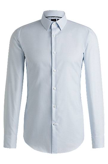 Srajce BOSS Slim Fit Anti-Bacterial Oxford Shirt Modra | 50533421
