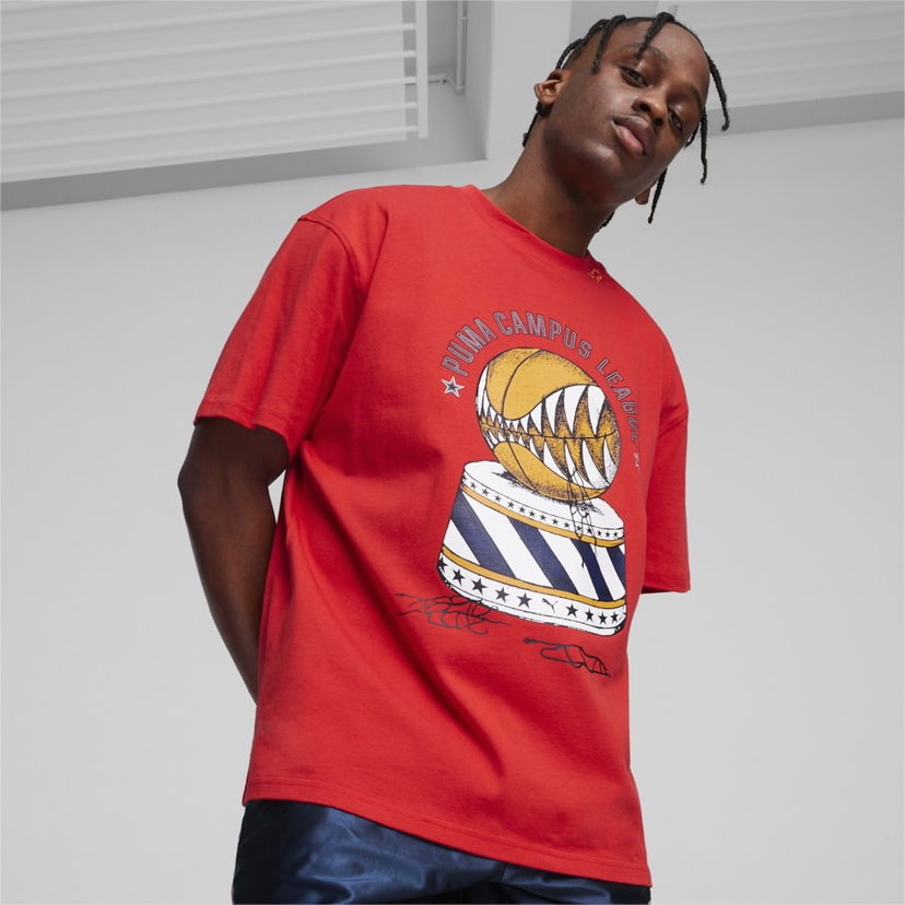 Majica Puma Showtime Tee 3 Rdeča | 624740-01