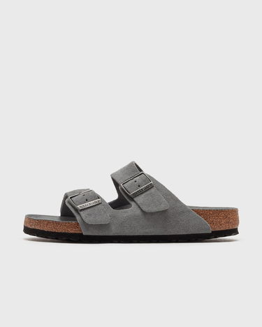 Superge in čevlji Birkenstock Arizona Soft Footbed Suede Slides Siva | 1030860, 2