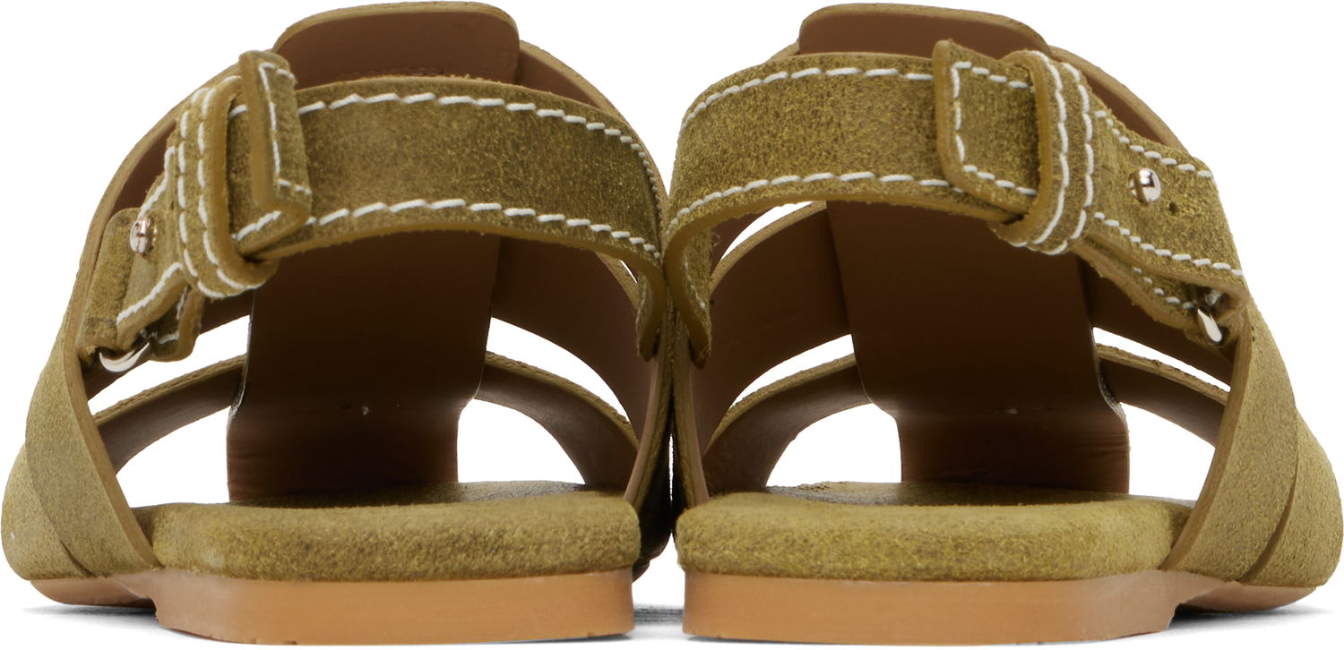 Oblačila JW Anderson JW Anderson Suede Fisherman Sandals Zelena | SN0084-LA0359, 1