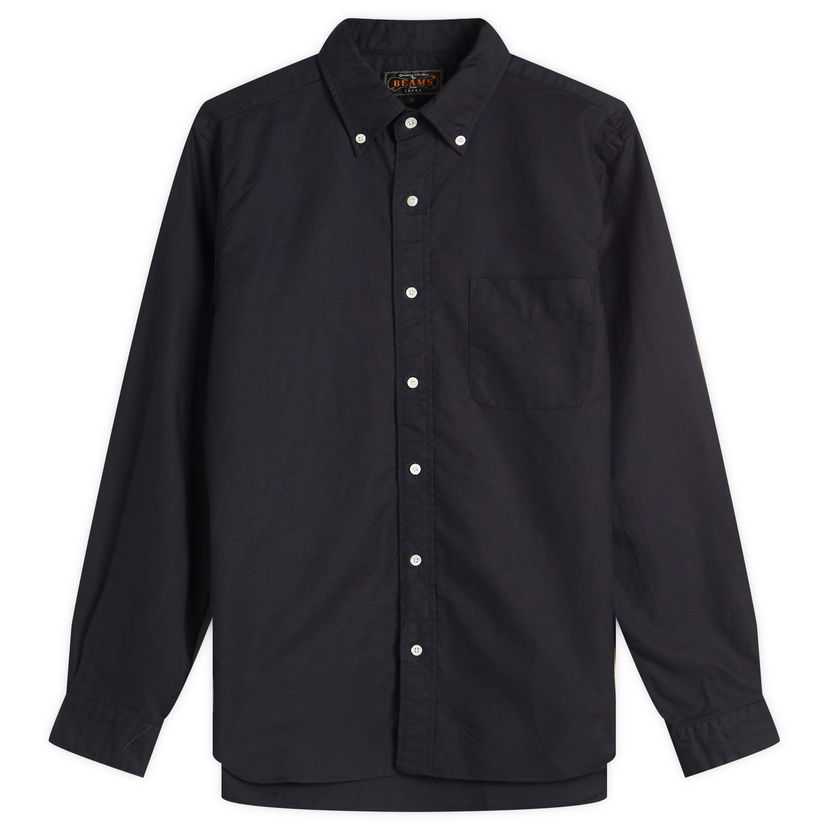Srajce BEAMS Beams Plus Button Down Oxford Shirt, Size Large Mornarica | 3811-0086-139-79