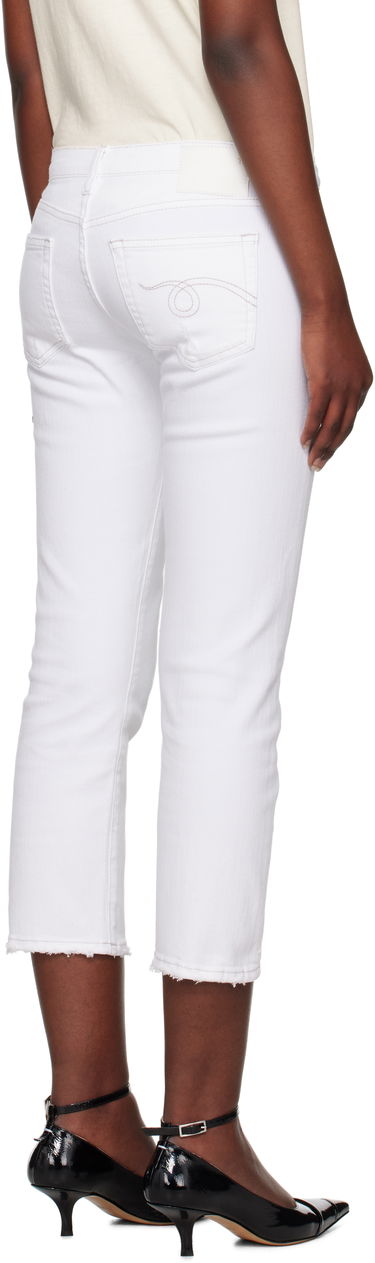 Kavbojke R13 R13 Boy Straight Cropped Jeans Bela | R13W0091-895A, 2