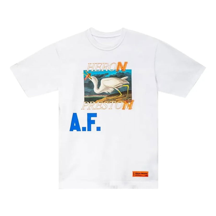 Majica HERON PRESTON Heron Preston Heron AF Graphic T-Shirt Bela | HMAA020R21JER0020145