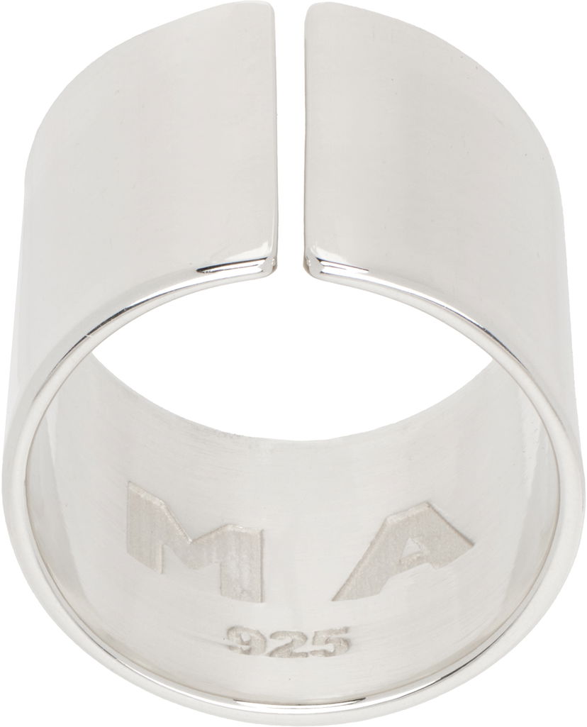 Prstan MARTINE ALI Martine Ali 'MA' Silver Cuff Ring Kovinski | MASS25044