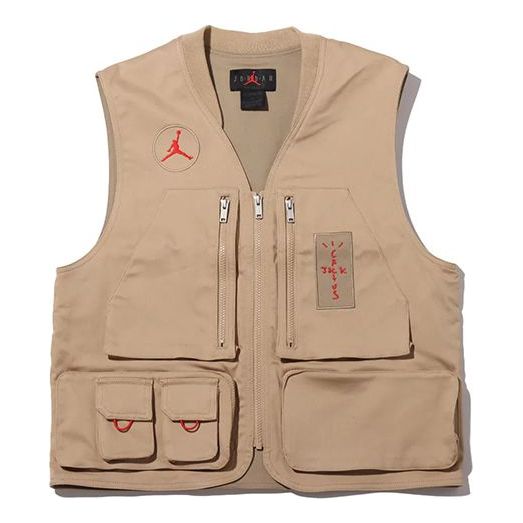 Telovnik Jordan Jordan x Travis Scott Utility Vest Bež | CW3170-201