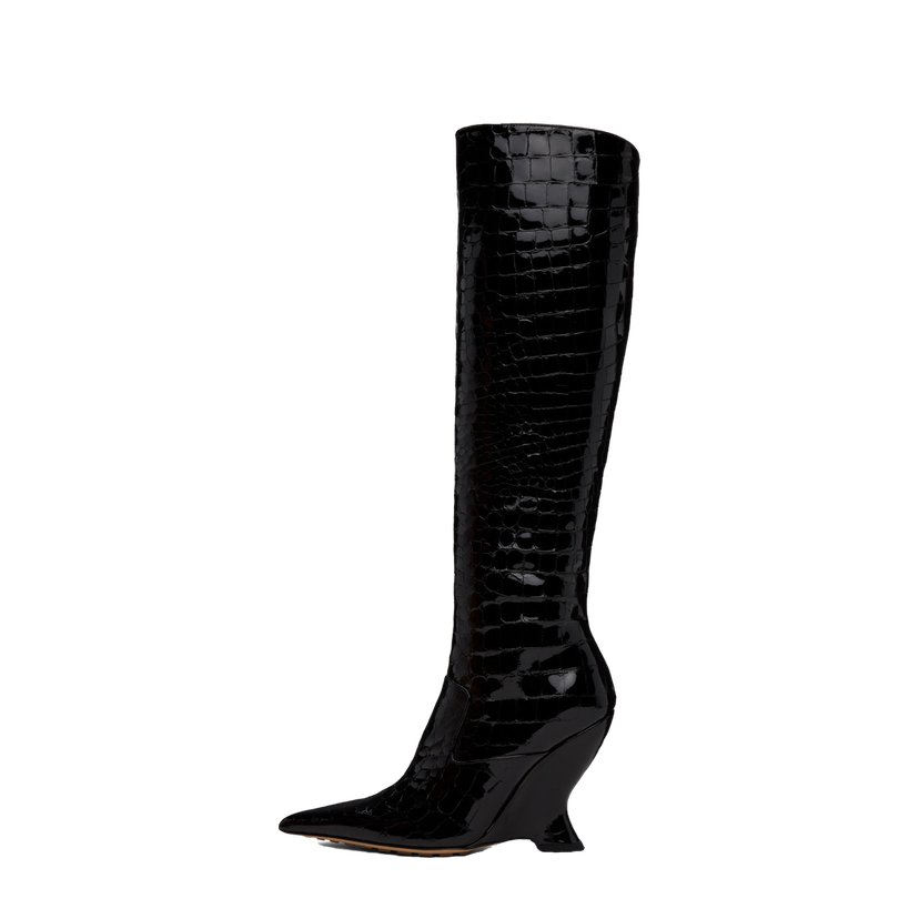 Superge in čevlji Bottega Veneta Punta Boots "Black" Črna | 729729 V2DW0