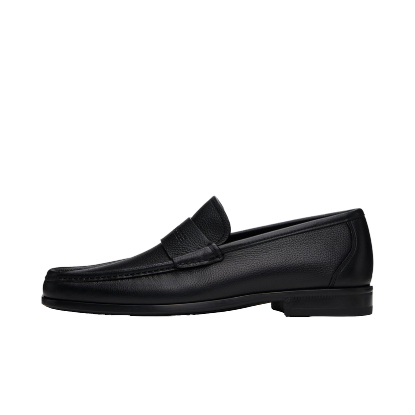 Superge in čevlji FERRAGAMO Signature Leather Loafers Črna | 768164
