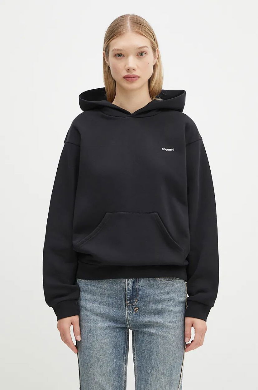 Pulover Coperni Logo Print Hoodie Črna | COPJS15523