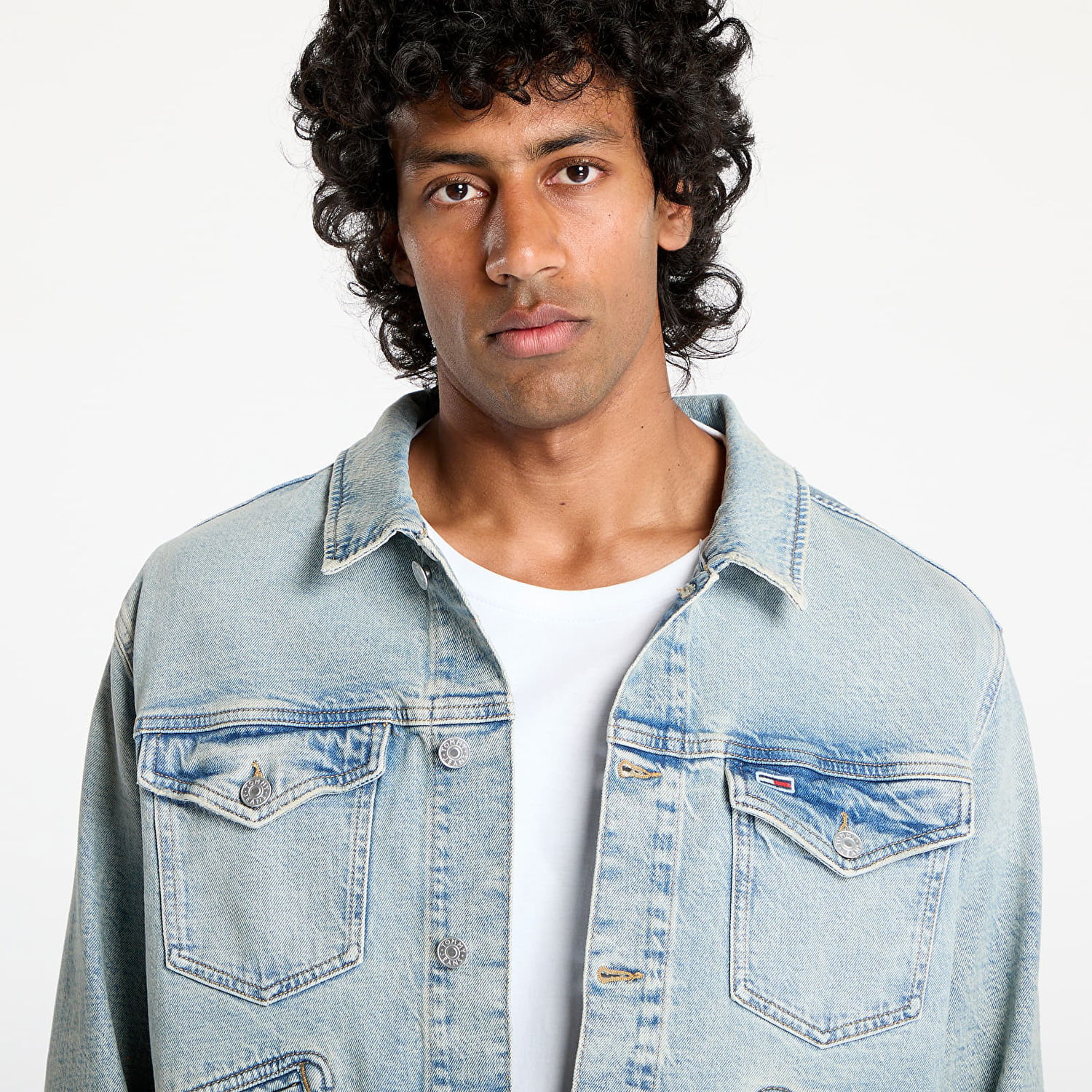 Jakna Tommy Hilfiger Tommy Jeans Isaac Relaxed Trucker Denim Jacket Modra | DM0DM21051 1A5, 1