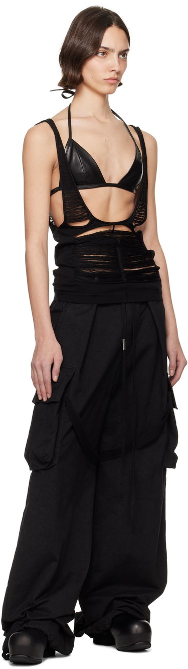 Majica brez rokavov Rick Owens Rick Owens Hollywood Tanja Strapless Top Črna | RO01E7618 KGRIDM, 3