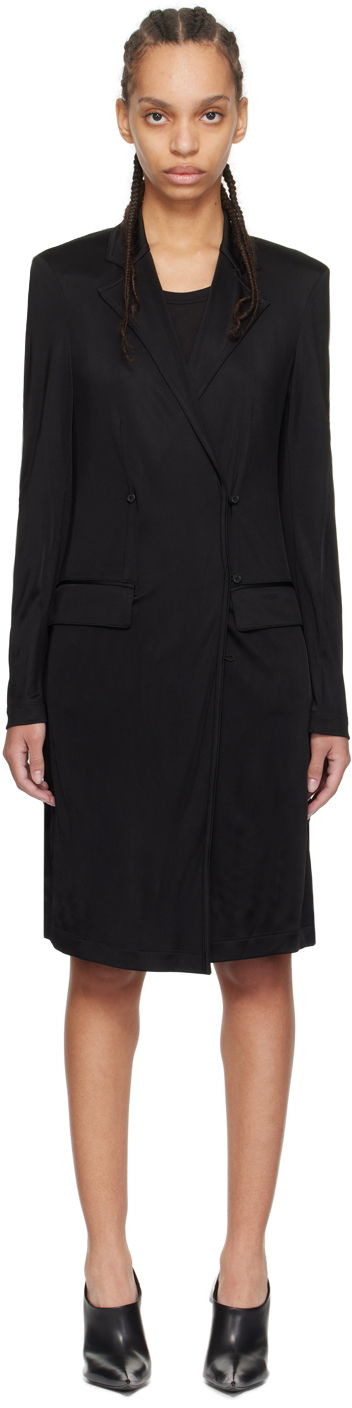 Obleke Helmut Lang Helmut Lang Classic Double-Breasted Coat Črna | O02HW401, 0