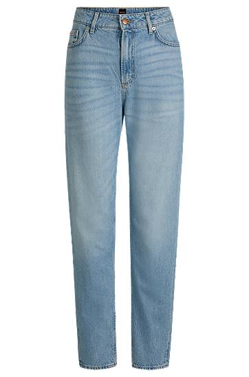 Kavbojke BOSS Regular Fit Jeans Modra | 50530671