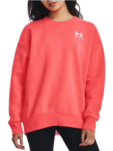 Pulover Under Armour UA Essential Fleece Oversized Crew Rdeča | 1379475-690