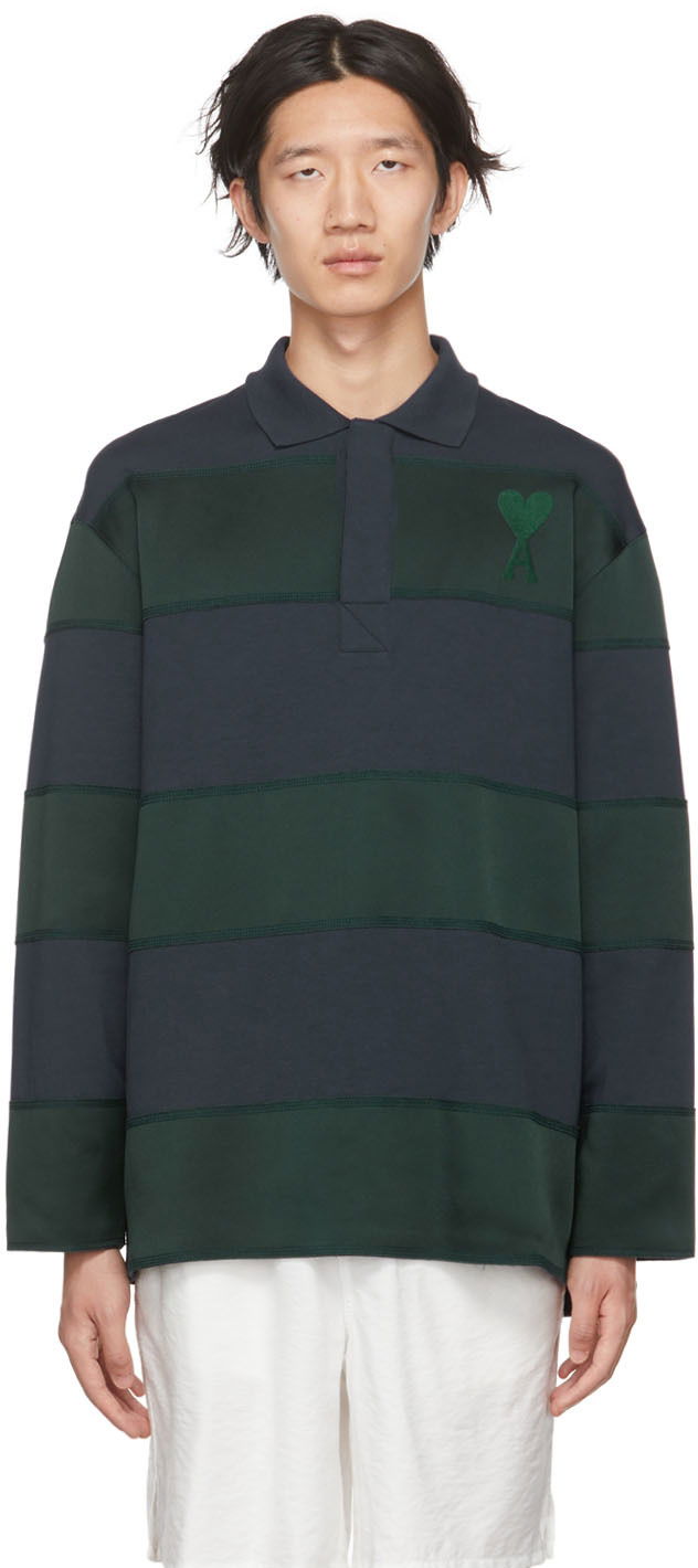 Polo majica AMI SSENSE x Polo Tee Zelena | SPEHPL202.701.411, 0