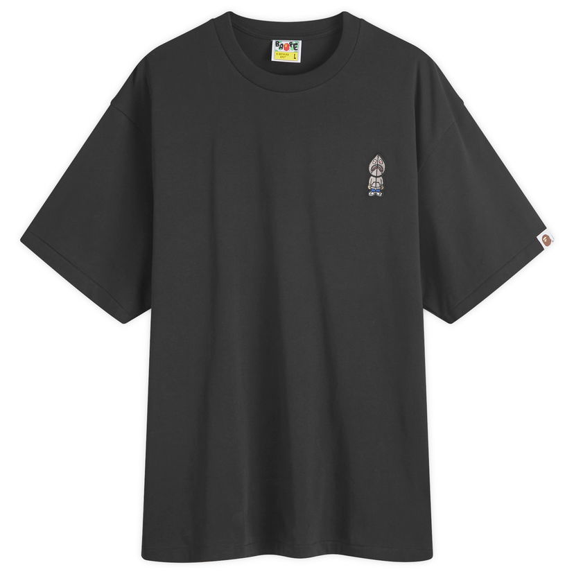 Majica BAPE A Bathing Ape One Point Shark Sejin T-Shirt Črna | 001TEK301304M-BLK