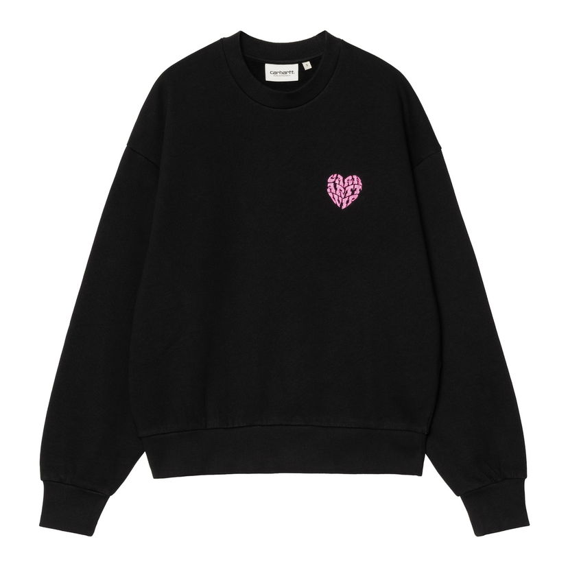 Pulover Carhartt WIP Black Graphic Print Sweatshirt Črna | I034419_8