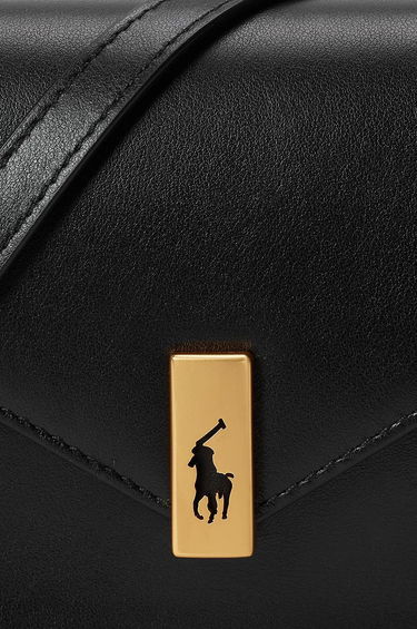 Denarnica Polo by Ralph Lauren Leather Wallet On Chain Črna | 427961946, 4