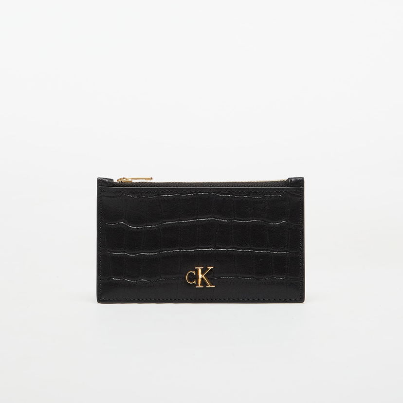Denarnica CALVIN KLEIN Croc 6 Cc Cardcase Black Črna | LV04F1094G UB1