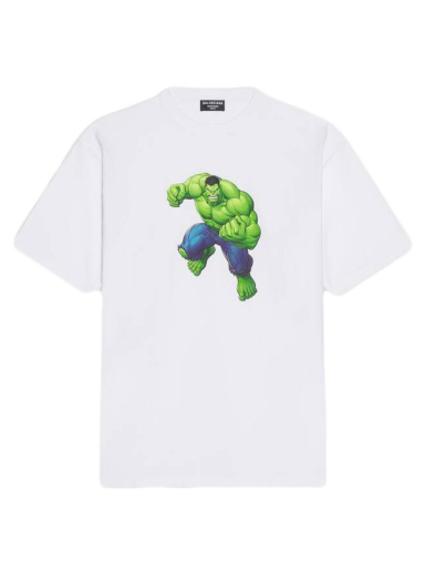 Majica Balenciaga Hulk 2021 MARVEL Medium Fit T-shirt Bela | 612966TLV599000