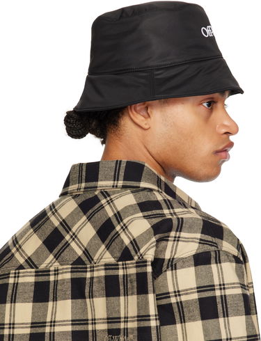 Klobuk Off-White Bookish Bucket Hat Črna | OMLA034C99FAB0061001, 4