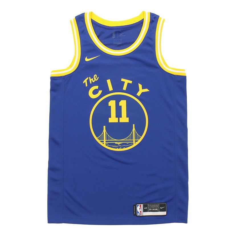 Dres Nike NBA Golden State Warriors #11 Swingman Jersey Modra | CN1024-495