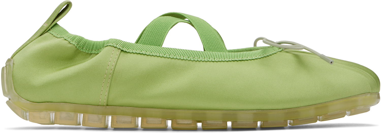 Oblačila Simone Rocha Simone Rocha Grip Ballerina Flats Zelena | BPT1 0802, 0