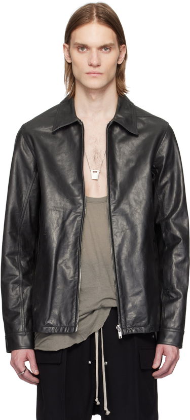 Jakna Rick Owens Rick Owens Hollywood Brad Leather Jacket Črna | RU01E5764 LTP, 0