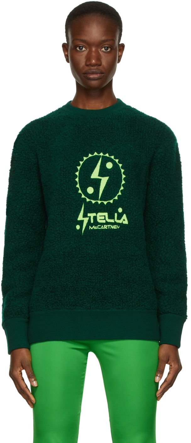 Pulover Stella McCartney Designer Logo Edition Sweatshirt Zelena | 604103S7242