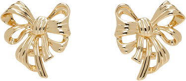 Uhani Anine Bing ANINE BING Bow Earrings Kovinski | A-15-10711-GLD1, 0