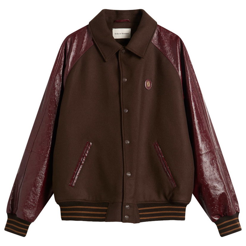 Bomber jakna Drôle de Monsieur Drole De Monsieur Wool and Leather Teddy Jacket Večbarvna | I-JT220-WV015-DBN
