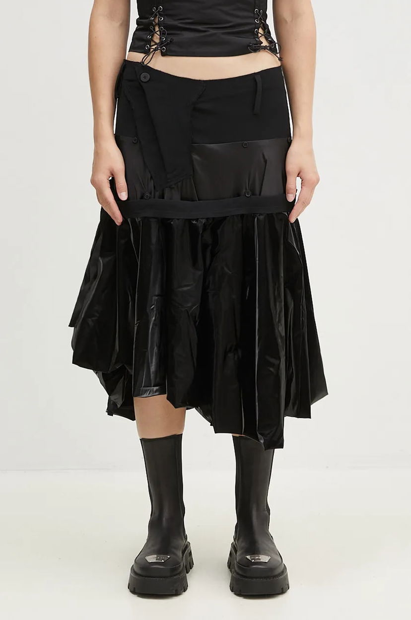 Krila Ottolinger Ottolinger Layered Balloon Mini A-Line Skirt Črna | 1110401921